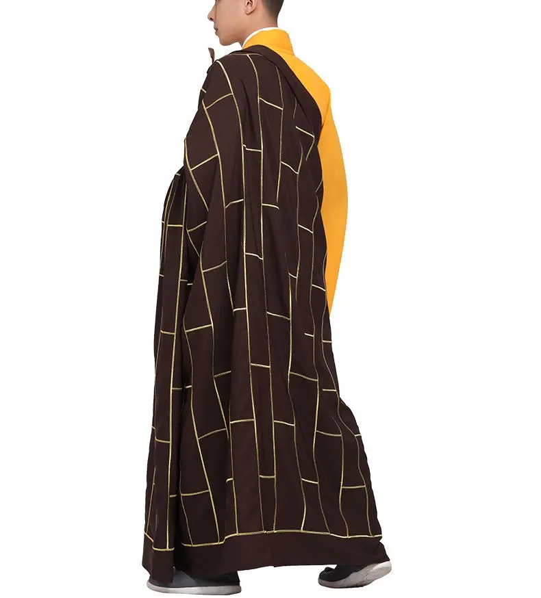 Унисекс высокое качество деревянный крючок буддийские костюмы шаолин монах кунг