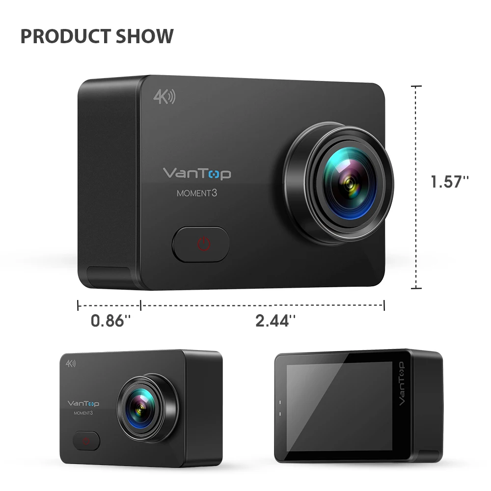 

Vivilink Action Camera VanTop Moment 3 Sport Cam WiFi Remote Control Sport Video Camcord Waterproof Camera Wireless Underwater