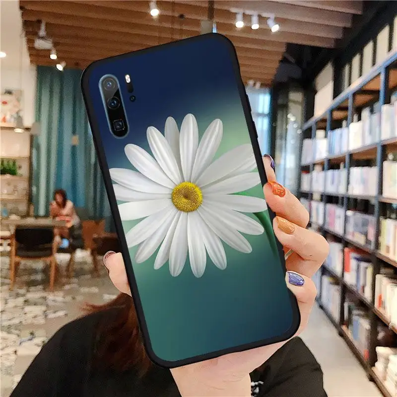

Daisy art design flower Phone Cases For Huawei honor Mate P 9 10 20 30 40 Pro 10i 7 8 a x Lite nova 5t Silicone Shell Cover