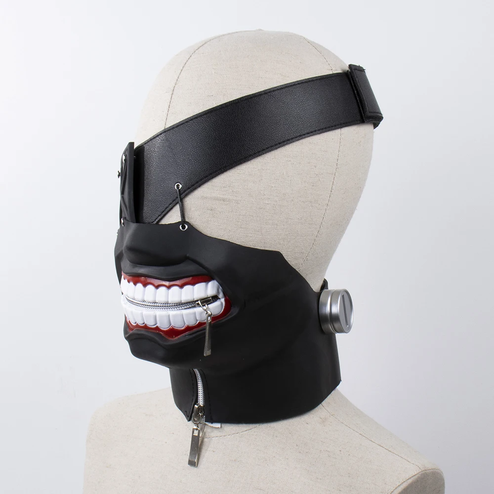 

Cosplay Anime Tokyo Ghoul Mask Kaneki Ken Costume Accessories Face Masks Halloween Mascarillas Party Masques Props Men Women