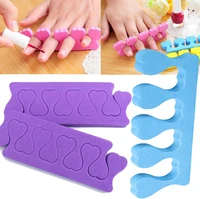 2pcs nail art pedicure soft sponge foam finger toe separator applicable manicure tool