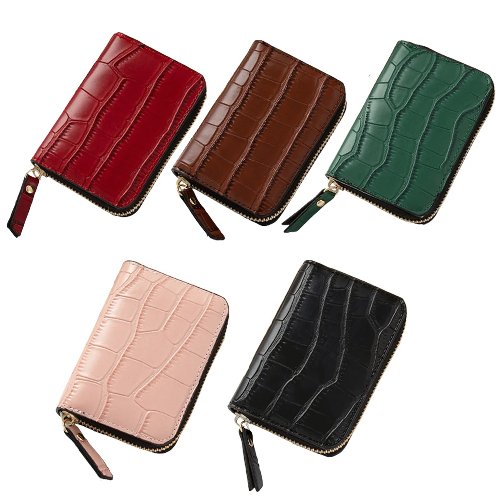 

Hot Sale Business Card Holder PU Leather Credit Card Wallet Bag Men Women Zipper Credit/ID/Bank Card Holder Case Coin Purse