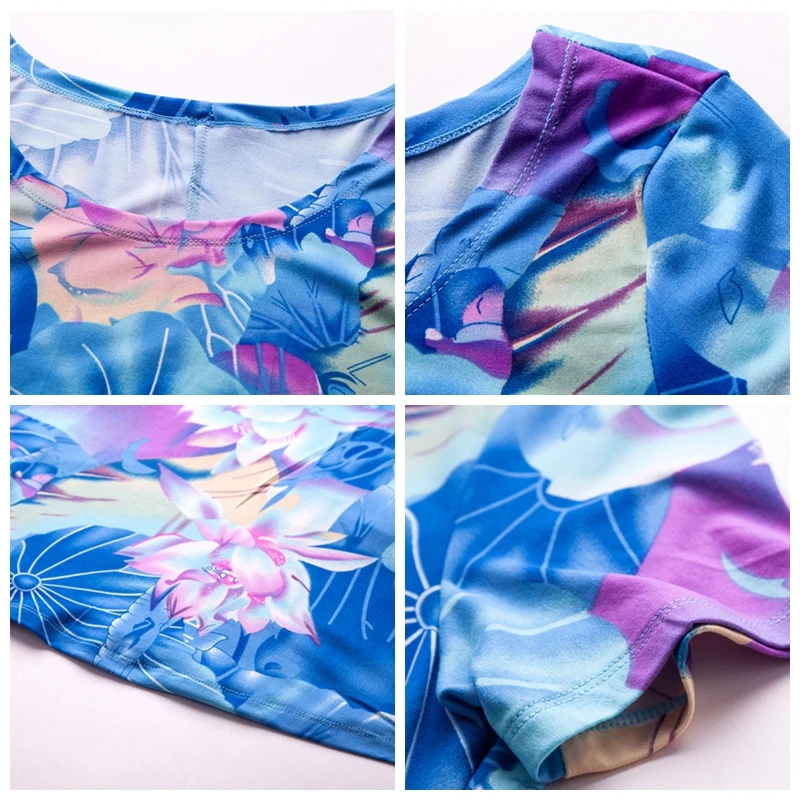 

Trendy Slim-fit Robe on The Beach Wear Blue Lotus Women's Beachwear 2021 New XXXL Casual and Comfortable Women's Dress Wholesale