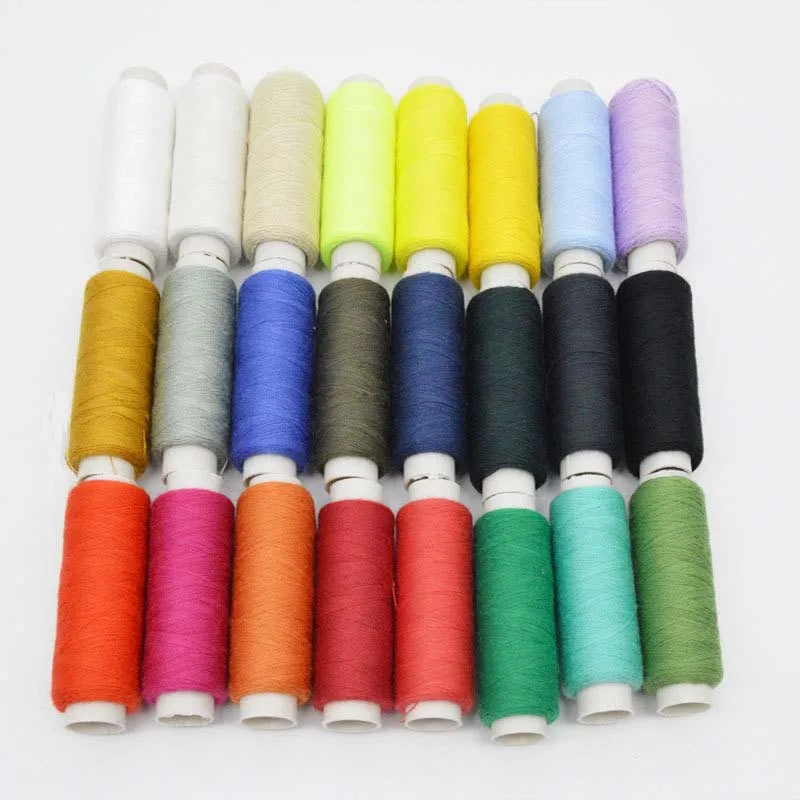 Набор разноцветных швейных ниток из полиэстера 200 ярдов 5 шт. прочные и