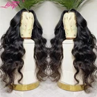 Парик Lanqi для женщин, бразильские волнистые волосы 4x4
