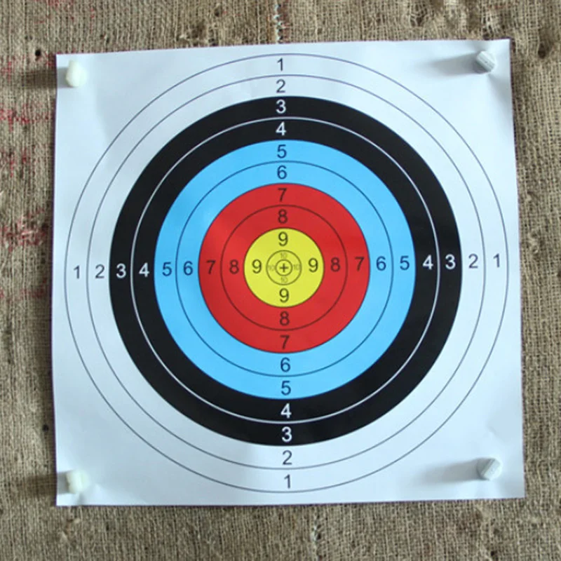 

10pcs 60*60CM Archery Target Paper Art Paper Face Arrow Bow Outdoor Practice Training Outdoor Target Equipment