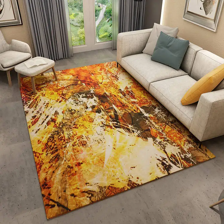Simple Modern Living Room Floor Mat Carpet Bedroom Rug Abstract Ink Black Gray Kitchen Door CF | Дом и сад