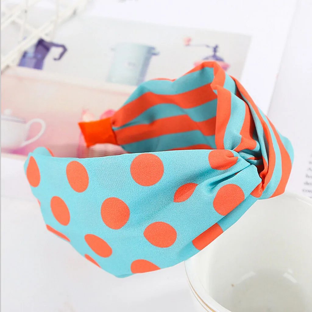 Аксессуары для волос в горошек и полоску девочек повязка с бантом крапинку