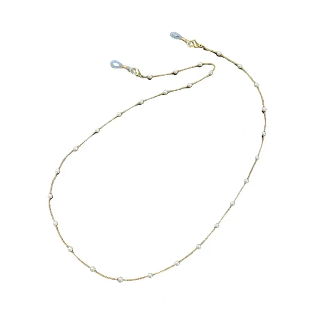 

60% Dropshipping!!Glasses Chain Imitation Crystal Faux Pearls Decorative Eyewear Strap Cord Holder Fashion Accessory for Party
