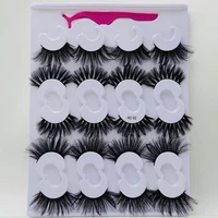 hand made thick mink fake lashes 10 pairs set with lashes tweezer soft false eyelashes 10 models available 10setslot dhl