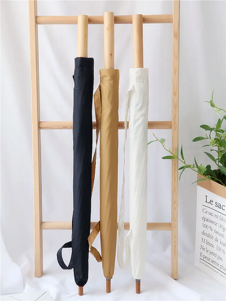 Светильник Винтаж зонтик ложки с длинной ручкой Для женщин бамбуковый зонт прямо