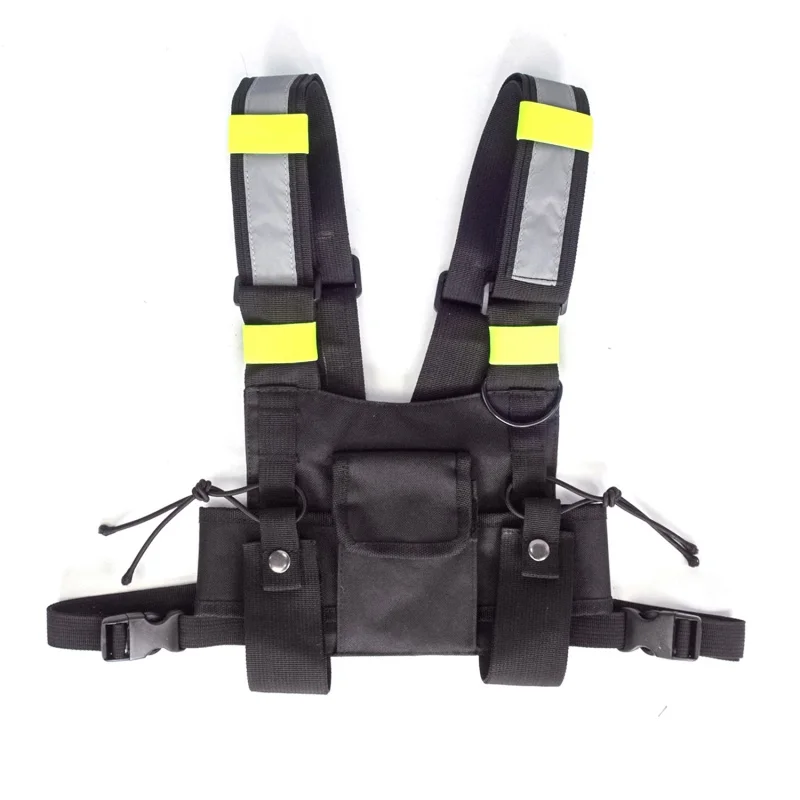 

Chest Front Pack Pouch Holster Vest Rig bag for Walkie Talkie bags Outdoor Tactical Vest Radio Harness