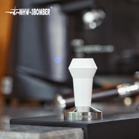 coffee tamper 51mm 53mm 58mm espresso tamper stainless steel flat bottom barista tamping tools espresso maker accessories
