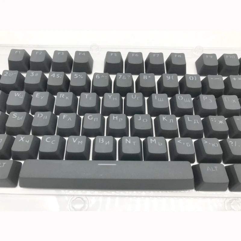 

104 Keys Russian Backlit PBT Keycap OEM Profile Double Shot Backlight Keycaps