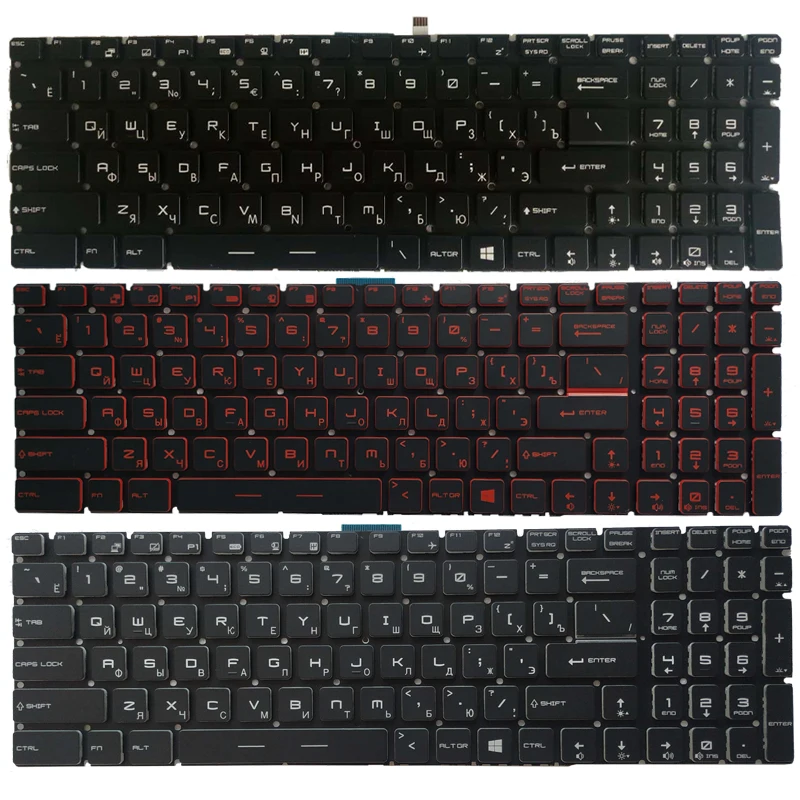 Новая русская клавиатура для ноутбука MSI GT62 GT72 GE62 GE72 GS60 GS70 GT72S GL63 MS-17B7 GF75 |