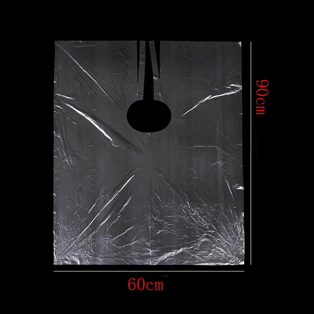 

200PCS Disposable Hairdressing Apron Perm Dyed Transparent Bib Haircut Waterproof Cape Home Salon Hairdressing Tool