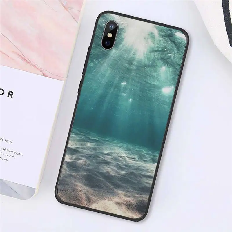 

The sea blue seawater Phone Case for iPhone 11 12 pro MINI XS MAX 8 7 6 6S Plus X 5S SE 2020 XR