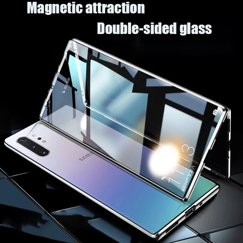 

Double Side Magnetic Adsorption Case For Samsung Galaxy S20 S10 Note 8 9 10 S8 S9 Plus S20 Ultra S10E A50 A70 A51 A71 A81 Cases