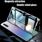 Двухсторонний Магнитный адсорбционный чехол для Samsung Galaxy S20 S10 Note 8 9 10 S8 S9 Plus S20 Ultra S10E A50 A70 A51 A71 A81, чехлы