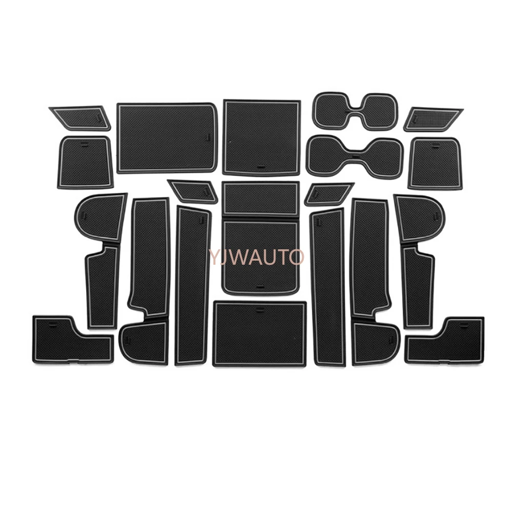 

Door Slot Mat for Honda CRV 2017 Gate Groove Cushion Car Door Rubber Cup Holder Mats Anti-slip Carpets Position