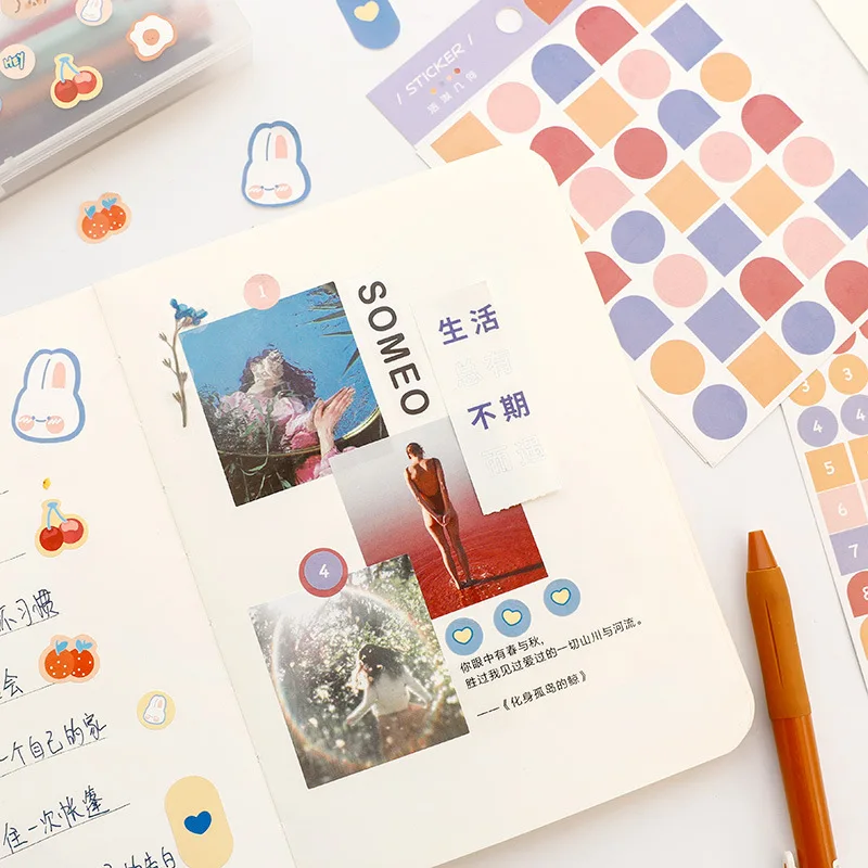 3 шт./упак. милые улыбающиеся сердца Фрукты украшения наклейки планировщик журнал