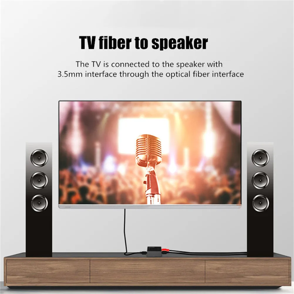 Оптический цифровой стерео аудио SPDIF Toslink коаксиальный сигнал в аналоговый