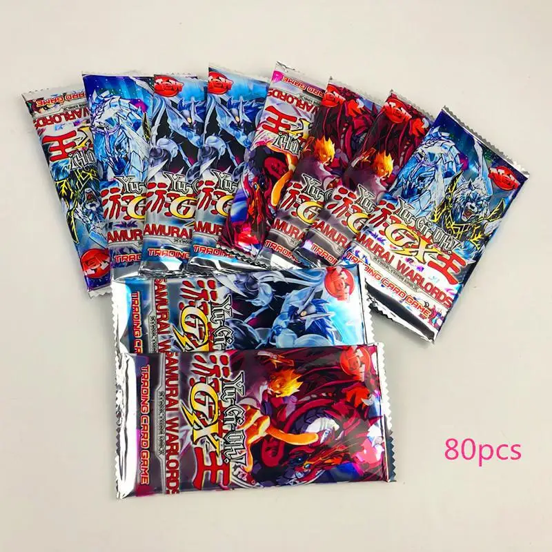 80 шт./компл. Yu-Gi-Oh игровые карты классические Yu-Gi-Oh игры английские карточки картонные коллекционные карточки с флеш-картой и металлическая Оловянная коробка игрушки - Цвет: e