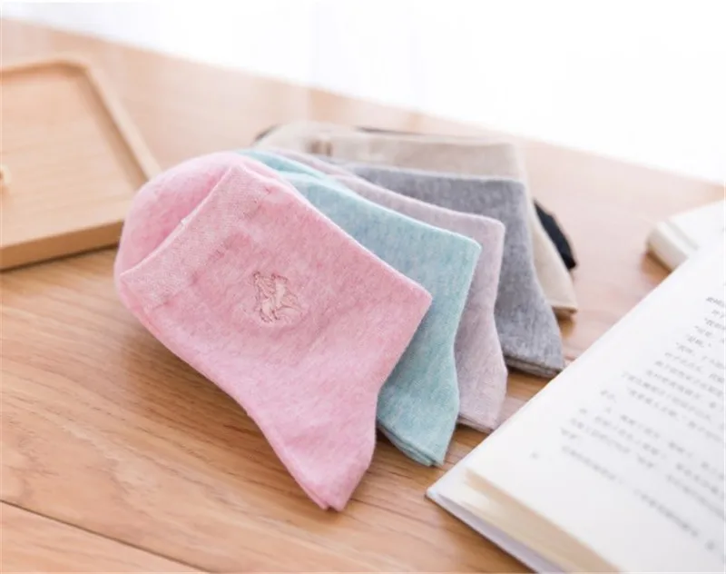Real Christmas Socks The New Autumn And Winter Cotton Fashion Embroidery Color In Tube Female Wholesale Limited