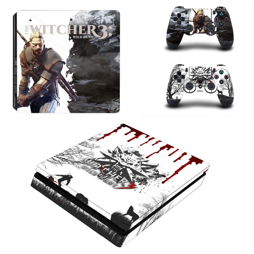 Wild Hunter полная лицевая панель PS4 тонкая кожа Виниловая наклейка, стикер для Playstation 4 консоль и контроллер PS4 наклейка
