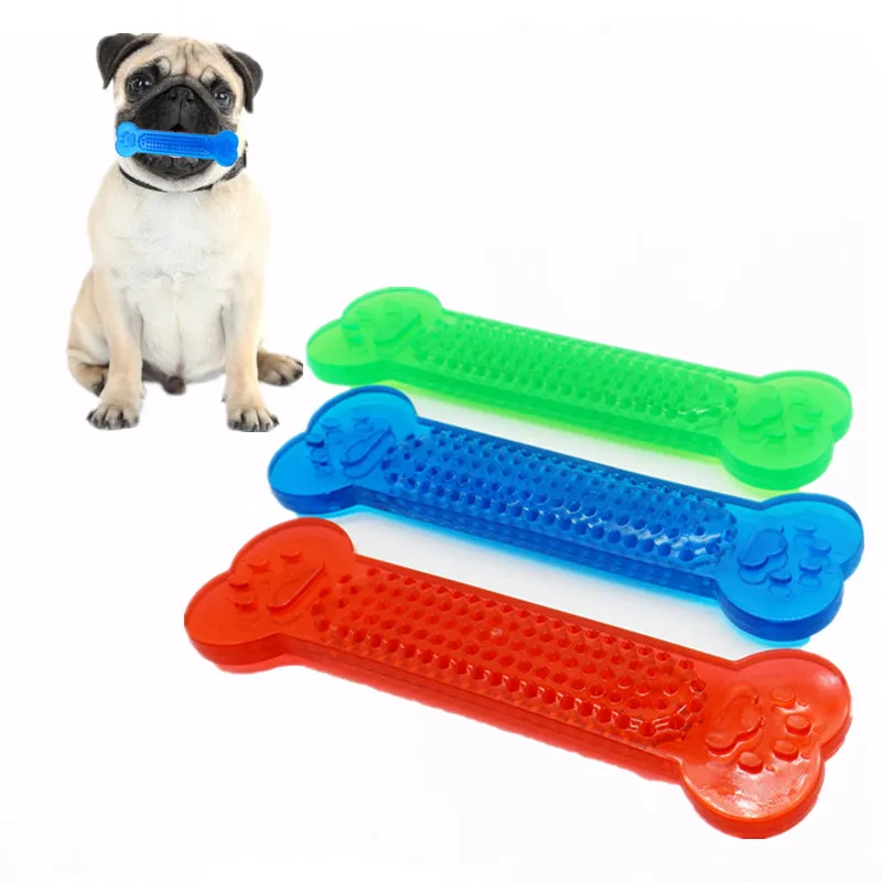 Интерактивные игрушки для собак резиновая кость силиконовая домашних питомцев