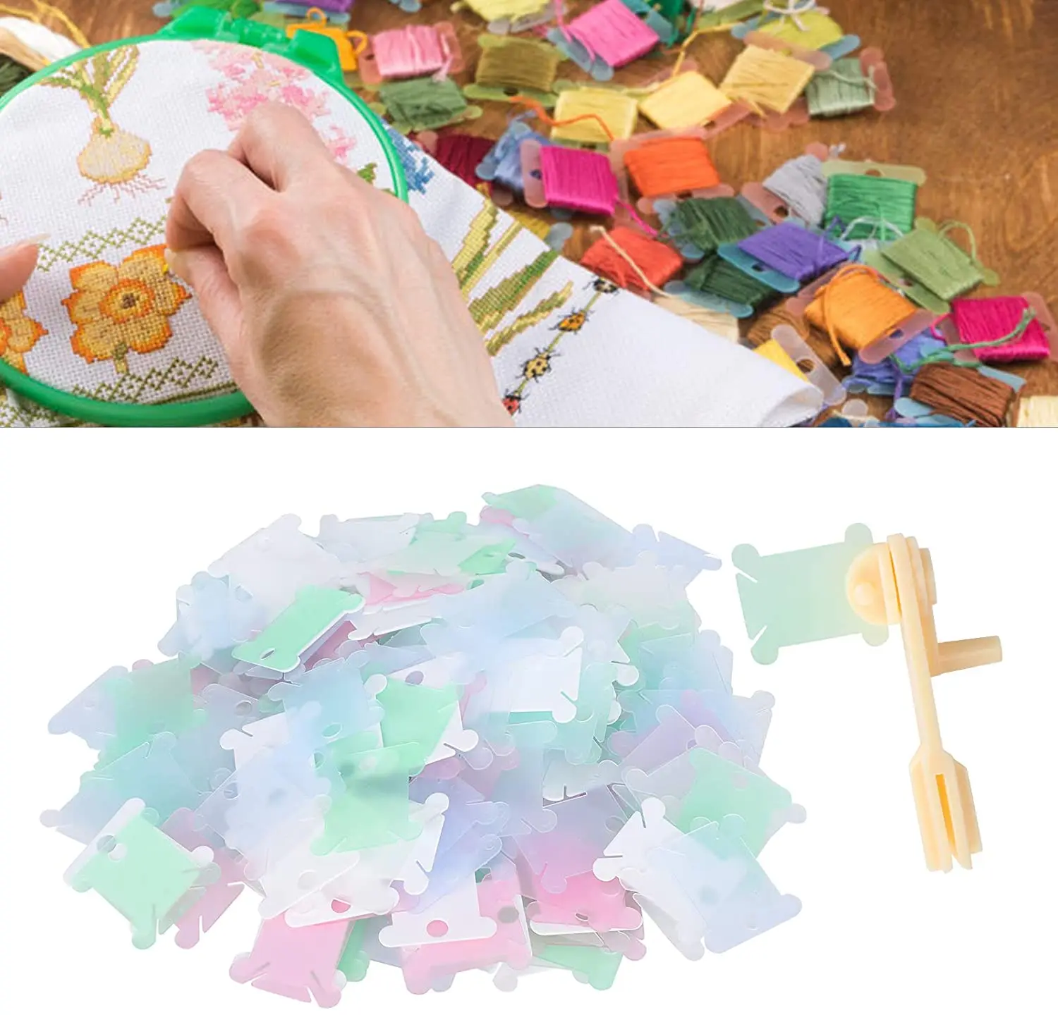 Органайзер для рукоделия 100 шт. стёганый держатель шпуля вышивки крестиком