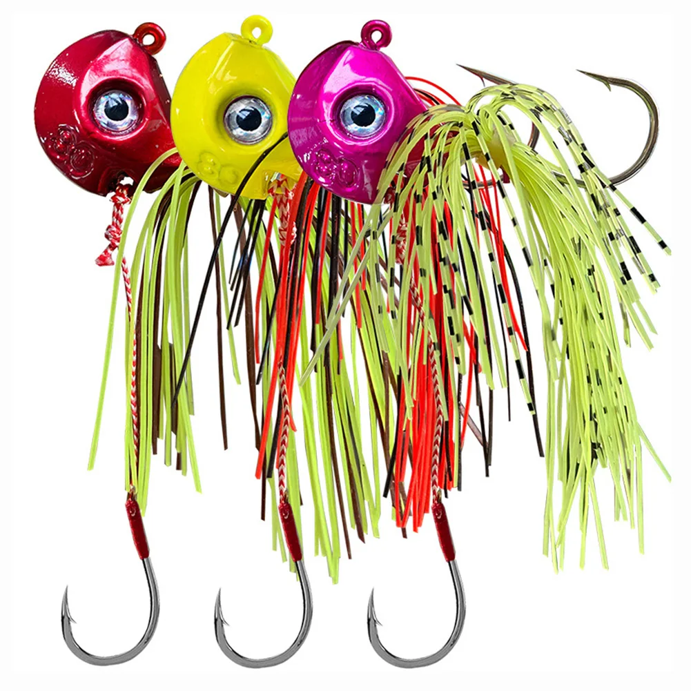 

Плавающая Мормышка для рыбалки, 6 см, искусственная Рыболовная Снасть 40/ 60/ 80/ 100 г, свинцовые силиконовые приманки, крючок с объемными глазами...