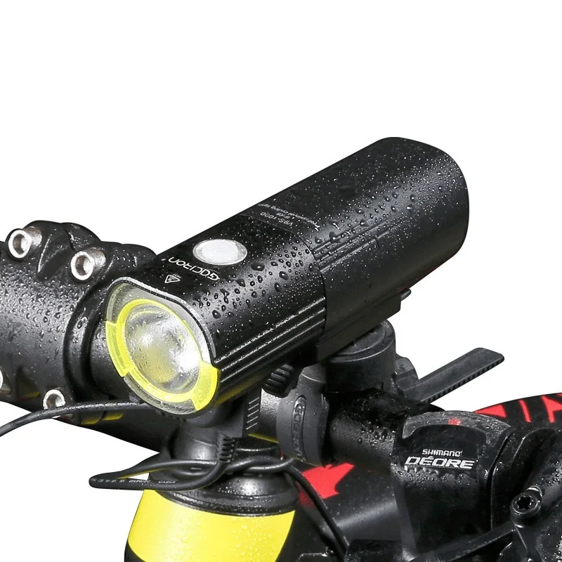 

GACIRON LED Bicycle Light 4500mAh Bike Light 1000 Lumens T6 LED Flashlight for Bicycle IPX6 Waterproof USB Rechargeable