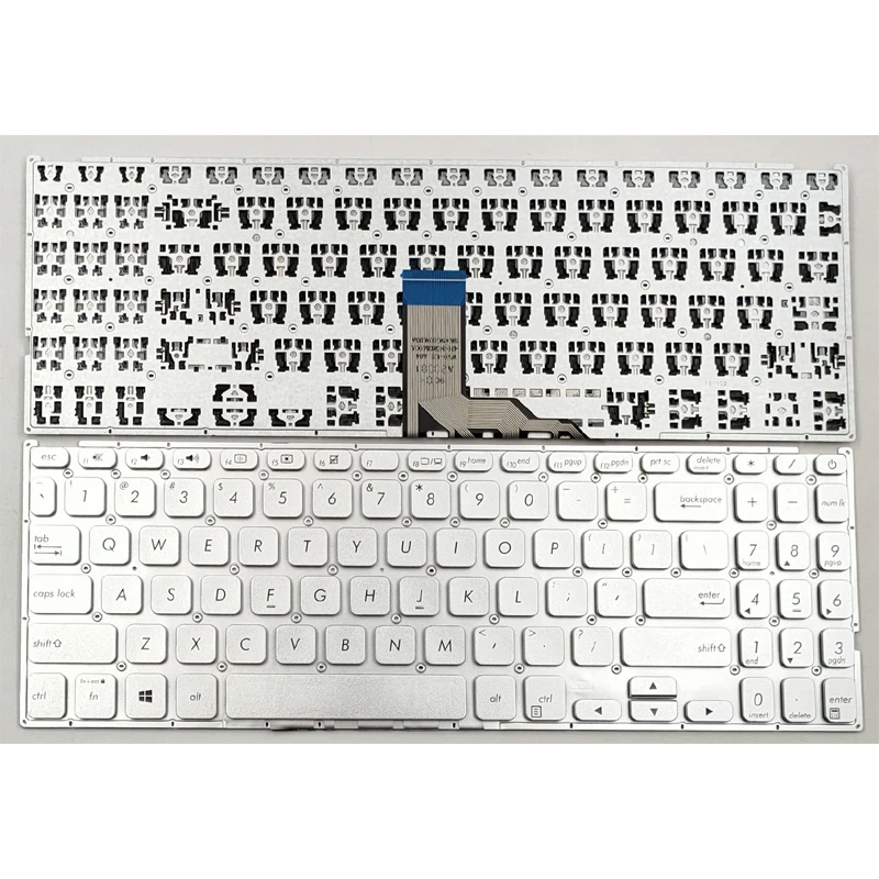 Новинка клавиатура для ноутбука Asus Vivobook X512 X512D X512DA X512F X512FA X512U X512UA X512UB серебристая