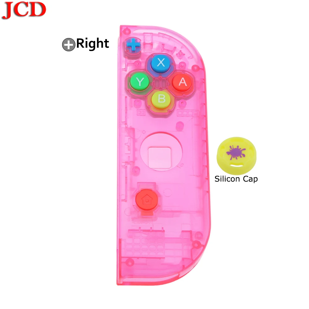 JCD прозрачный цвет DIY для Joy-Con корпус чехол для kingd контроллер NS оболочка игровая консоль для переключателя влево или вправо - Цвет: No10  Right