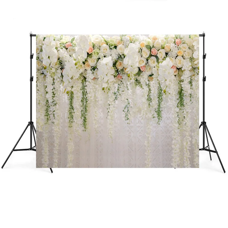 Цветы стены фон занавески цветочные 3D розы фото для свадьбы свадебный душ