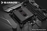 POM Курган водоблок для процессора подойдет процессор INTEL разъем LGA 115x1150 1151 1155 1156 5v 3pin свет заголовок процессорный кулер LTCP03-04N - Цвет лезвия: POM