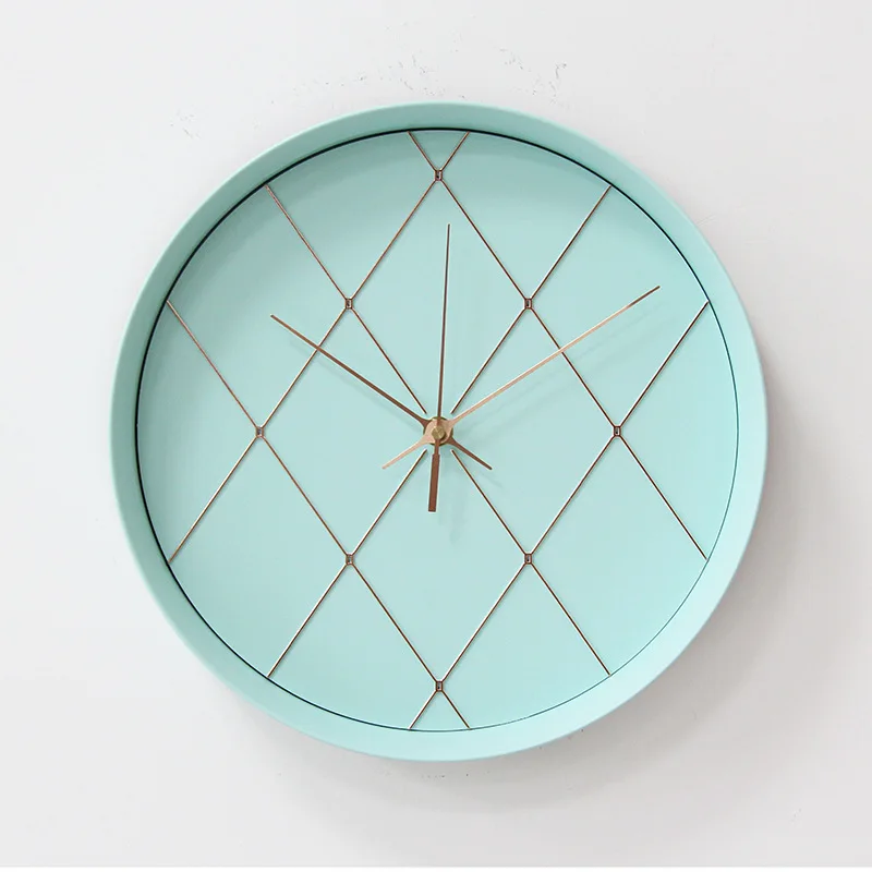 Минималистичные большие настенные часы современный дизайн скандинавские мятно