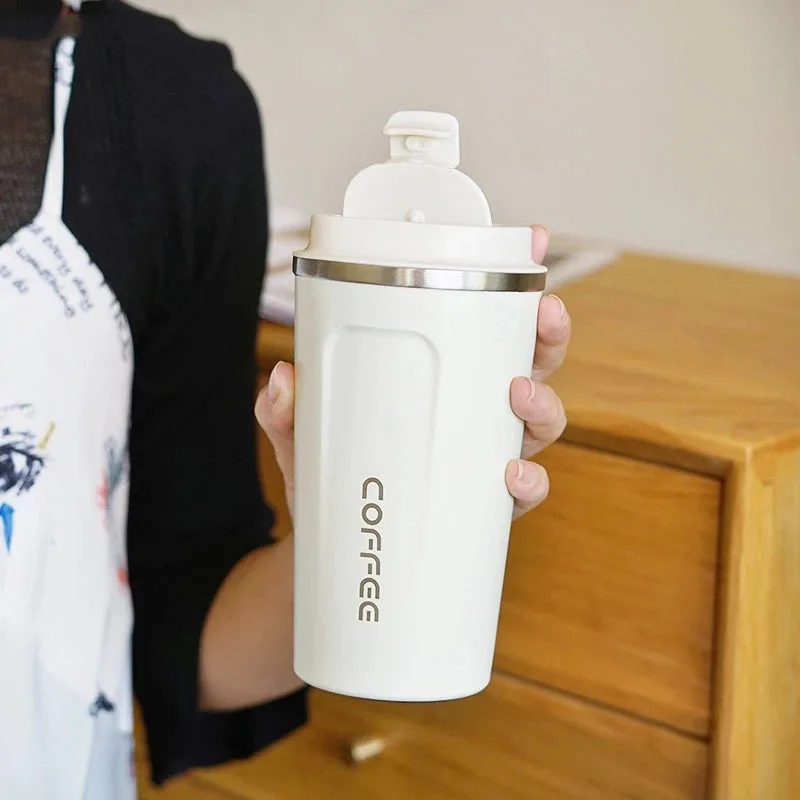 

Stainless Steel Coffee Mug Double Thickened Thermos Cup Travel Car Thermo Mug Portable Water Bottle Vacuum Flask Tumbler Cup