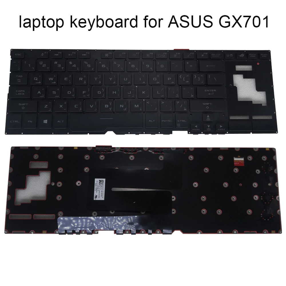 Korean Arabic Gaming keyboard for ASUS Zephyrus S GX701G GX701L GX701GWR replacement keyboards original 0KNR0 661EAR00 661EKO00