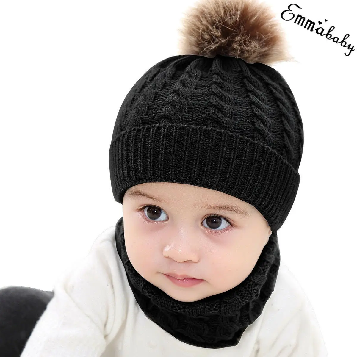 Детская шапка шарф коралловые флисовые колпачки для мальчиков и девочек хлопок