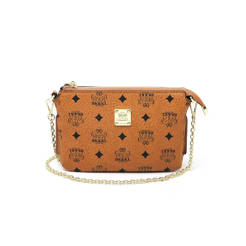 

2020 New Atmospheric Chain Change Leather Old Flower Antique Straddle Bag Autumn And Winter Lightweight Small Square Bag