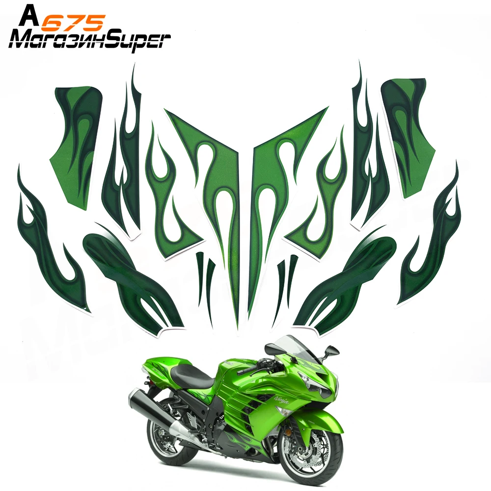 Подходит для Kawasaki Ninja ZX14R ZX 14R обтекатель стикеры комплект с аппликацией в виде