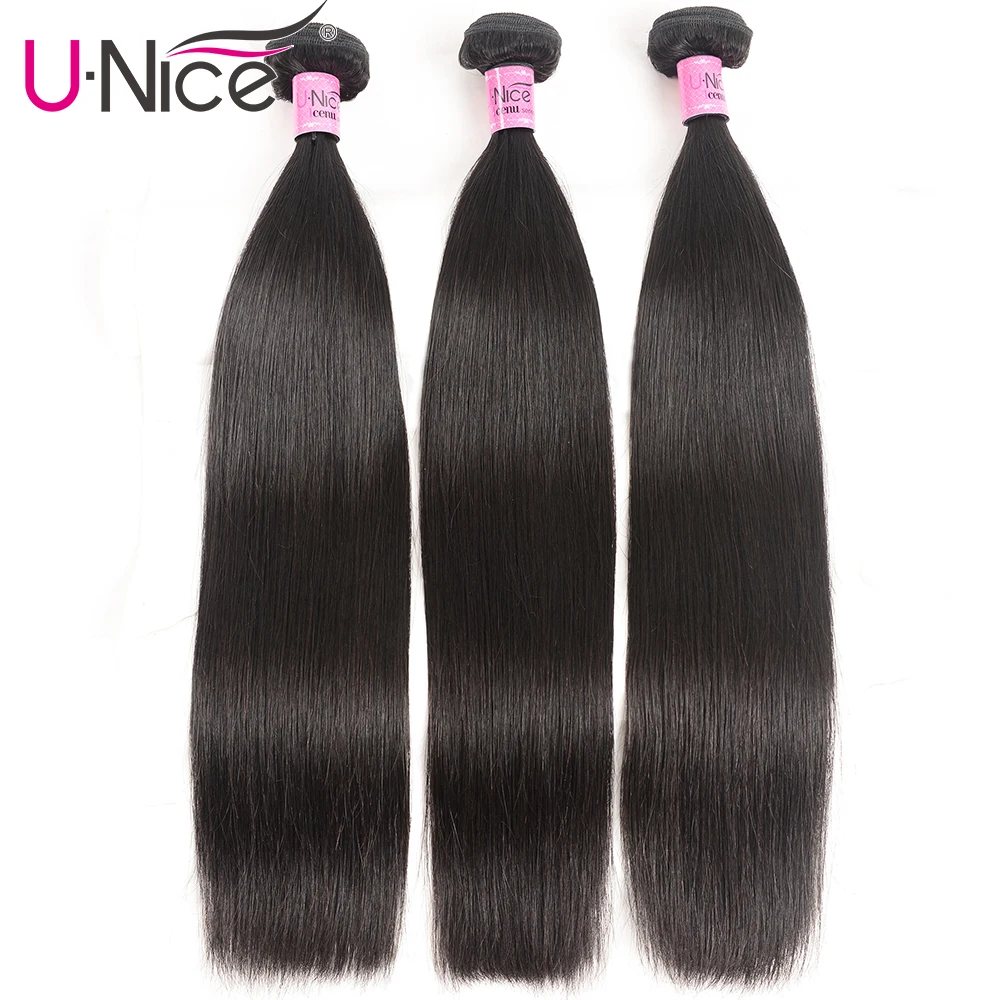 Волосы Unice малазийские прямые волосы пряди 8-30 дюймов 100% человеческие для