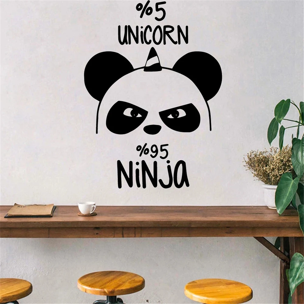 

Carved Cnicorn Ninja Removable Pvc Wall Stickers For Kids Room Living Room Home Decor Home Decor Wall Art Decal