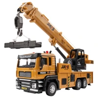 high simulation 150 alloy pull back engineering crane modeldump truck excavatorsound and light truck toyfree shipping