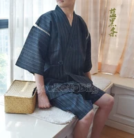 2pcsset men jinbei japanese kimono short sleeve sleepwear cotton pajama breathable and thin loungewear japanese cosplay