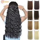 MEIFAN синтетические накладные волосы на 5 зажимах, 22 дюйма, светлые, 34 натуральные волнистые волосы кукукуруза дрявая, натуральные накладные волосы
