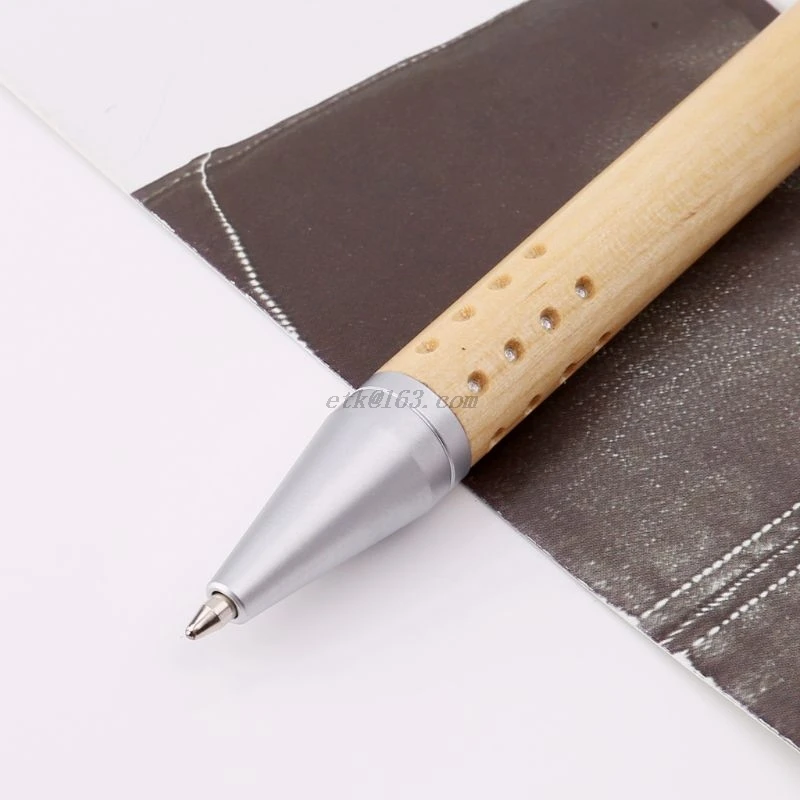 Винтажная деревянная шариковая ручка ручной работы с 24 отверстиями школьные и