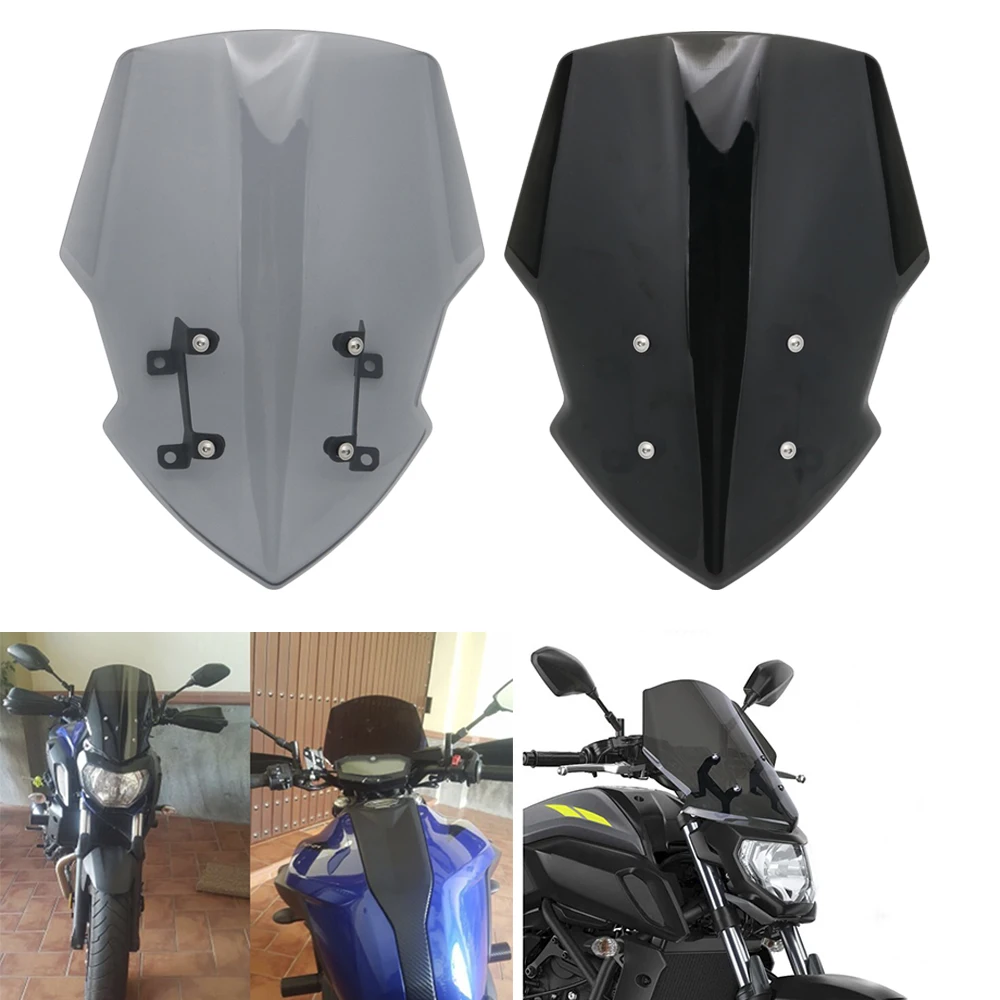 Ветровое стекло с монтажным кронштейном для YAMAHA MT07 MT 07 2018 2019 FZ FZ07 ветровые